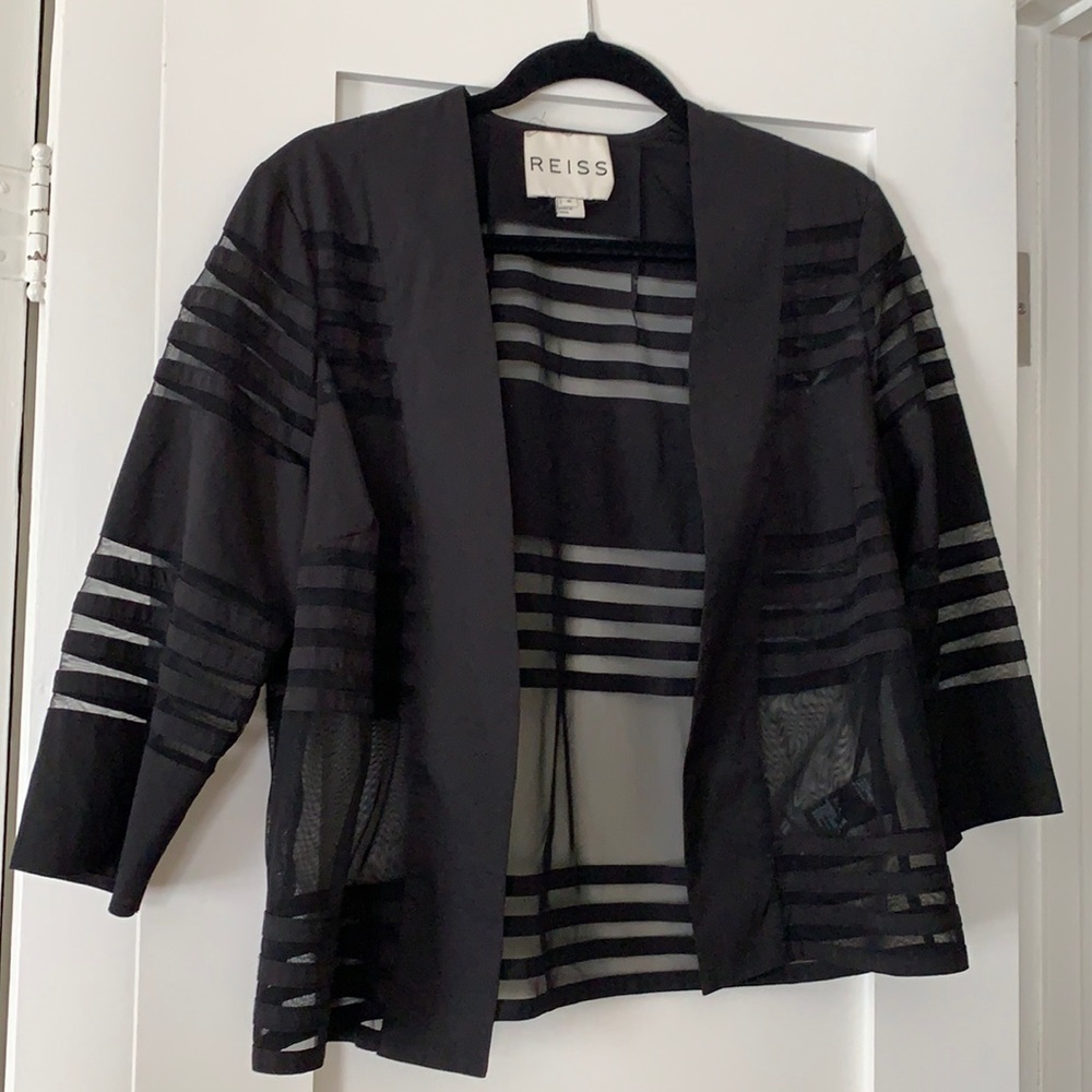 Reiss black spring jacket size M